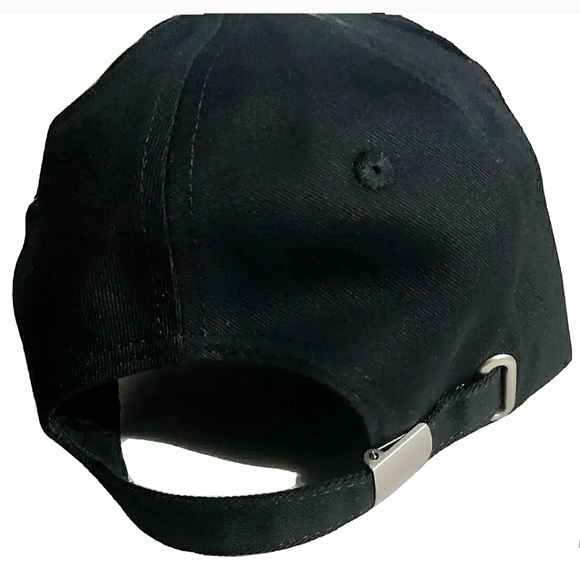 NEW! Hearing Impaired Baseball Cap. Adjustable Slider. Strapback. Black. Unisex - Picture 6 of 7